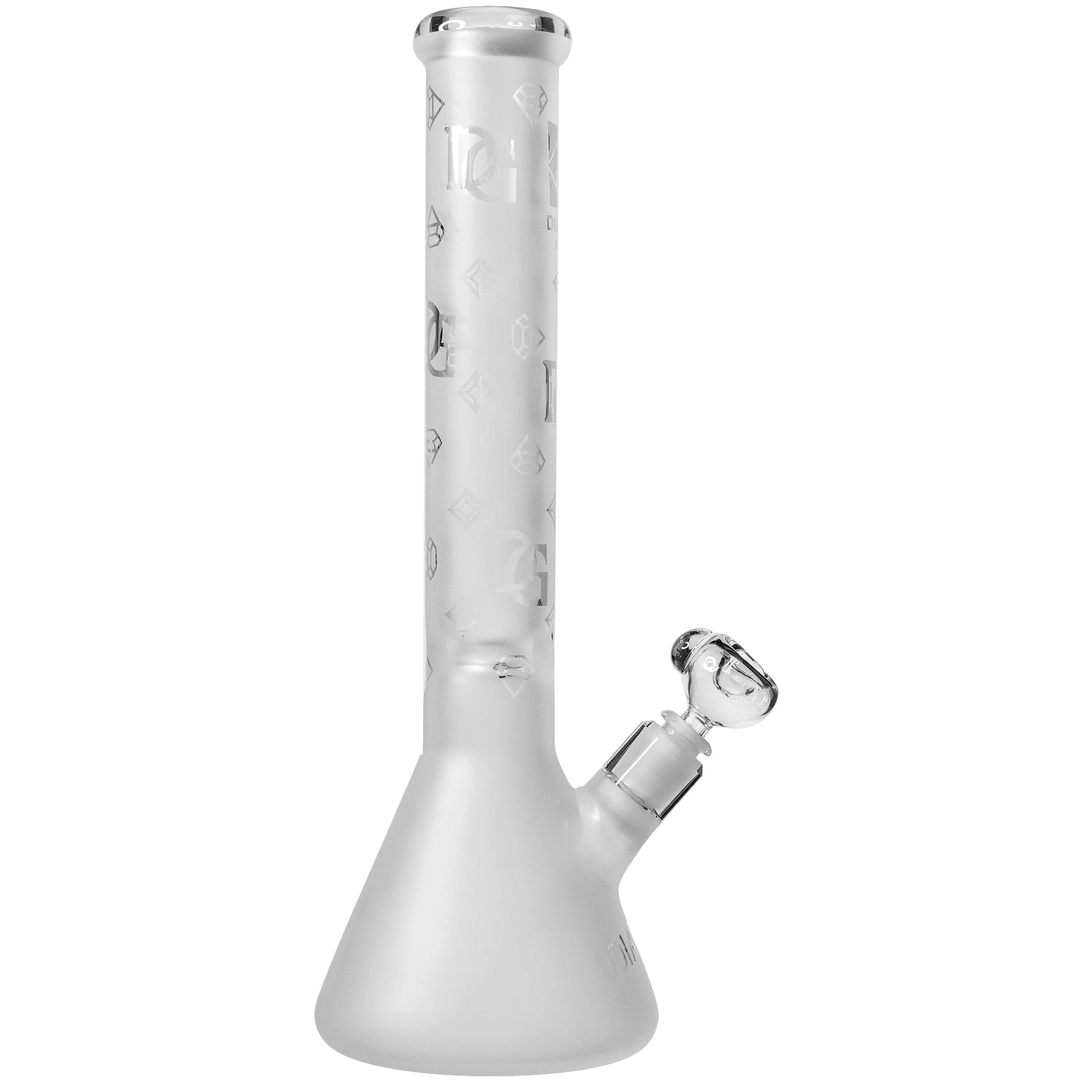 15 Heavy 7mm Beaker Bong Sandblasted Frosted, by Diamond Glass