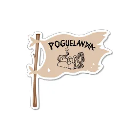 3 Inch Poguelandia Flag Decal