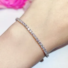 3.40CTW Four Prong Lab Grown Diamond Bracelet - LB003