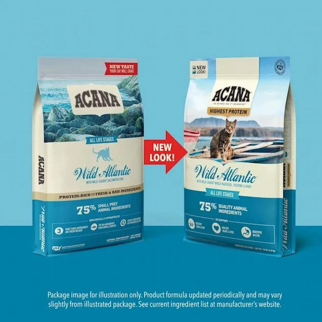 ACANA Grain Free Wild Atlantic Freeze Dried Coated Dry Cat Food 4lb