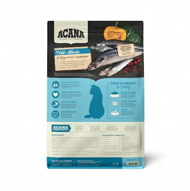 ACANA Grain Free Wild Atlantic Freeze Dried Coated Dry Cat Food 4lb