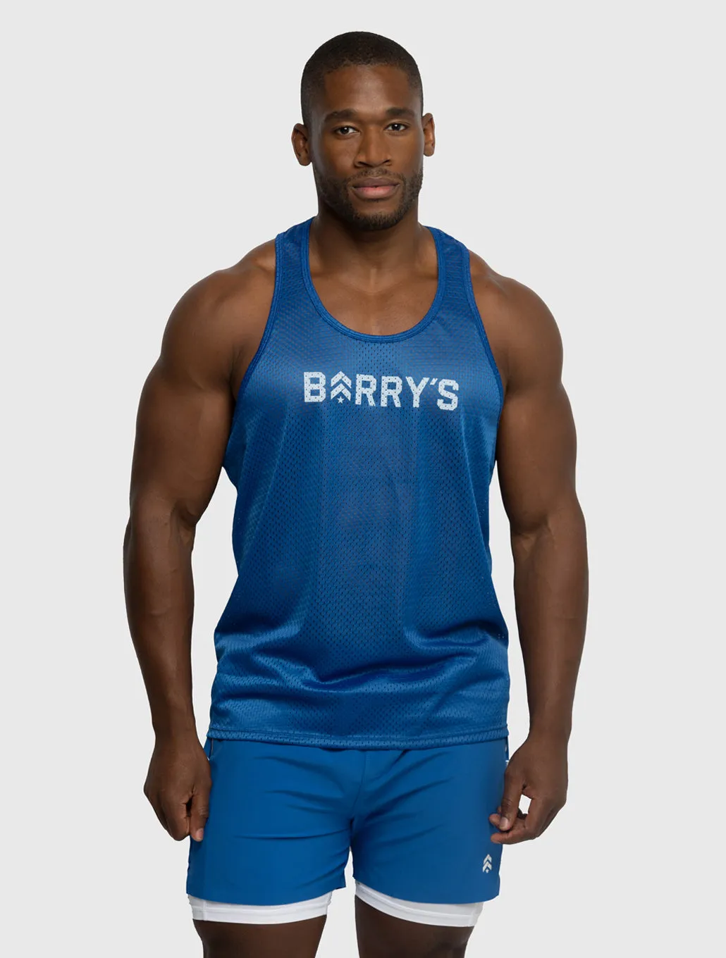 BARRY'S COBALT/WHITE 4IN LINED SPRINTER SHORT