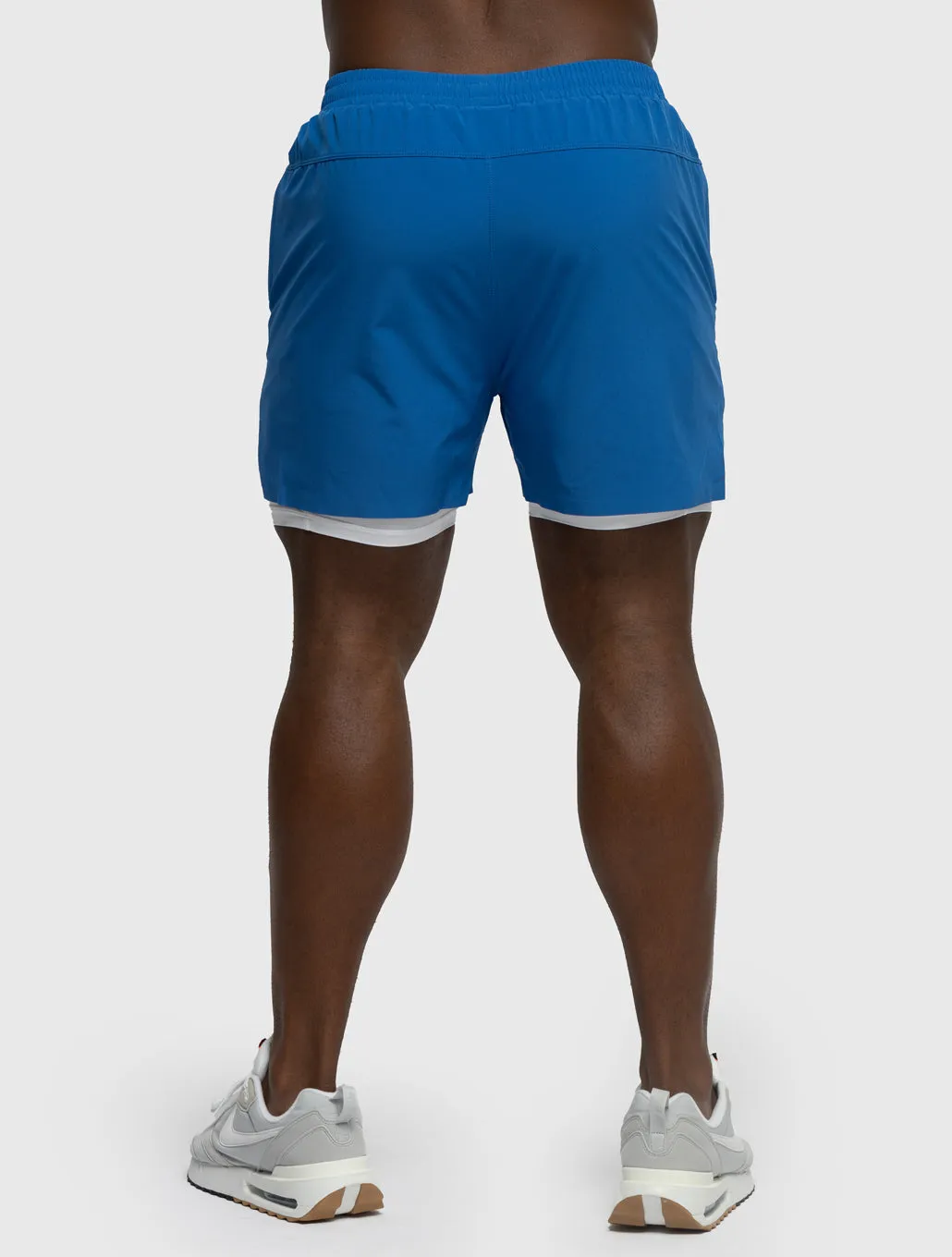 BARRY'S COBALT/WHITE 4IN LINED SPRINTER SHORT