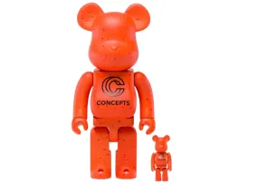 Bearbrick x Concepts Orange Lobster 100% & 400% Set