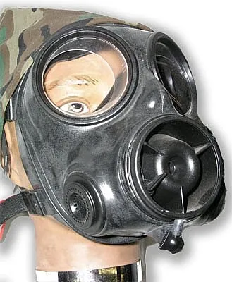 British S10 CBRN Respirator Gas Mask w/ 24-hour NBC Filter