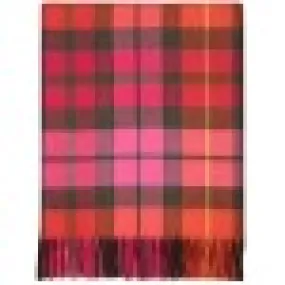 Buchanan Rose tartan lambswool blanket