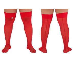 CandyMan Mesh Thigh Highs