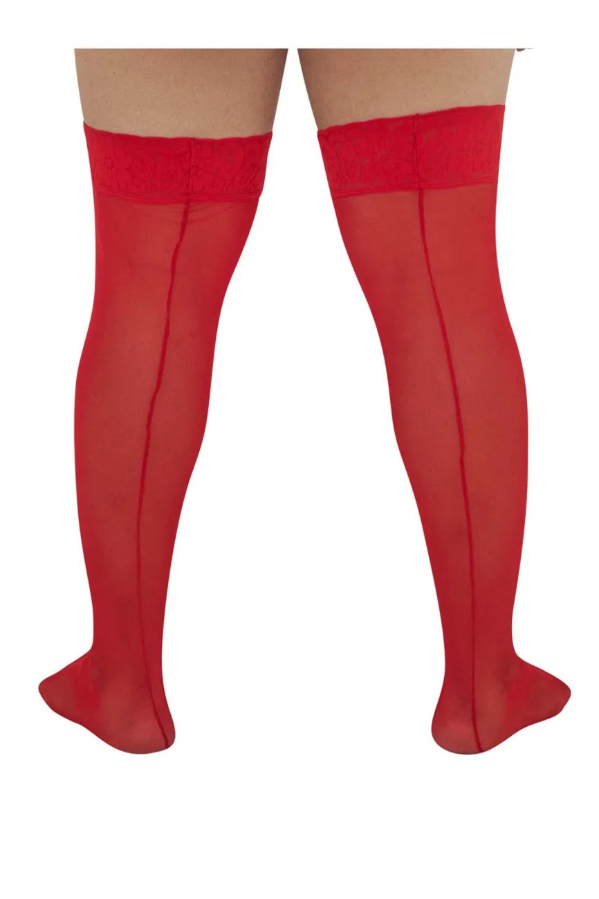 CandyMan Mesh Thigh Highs