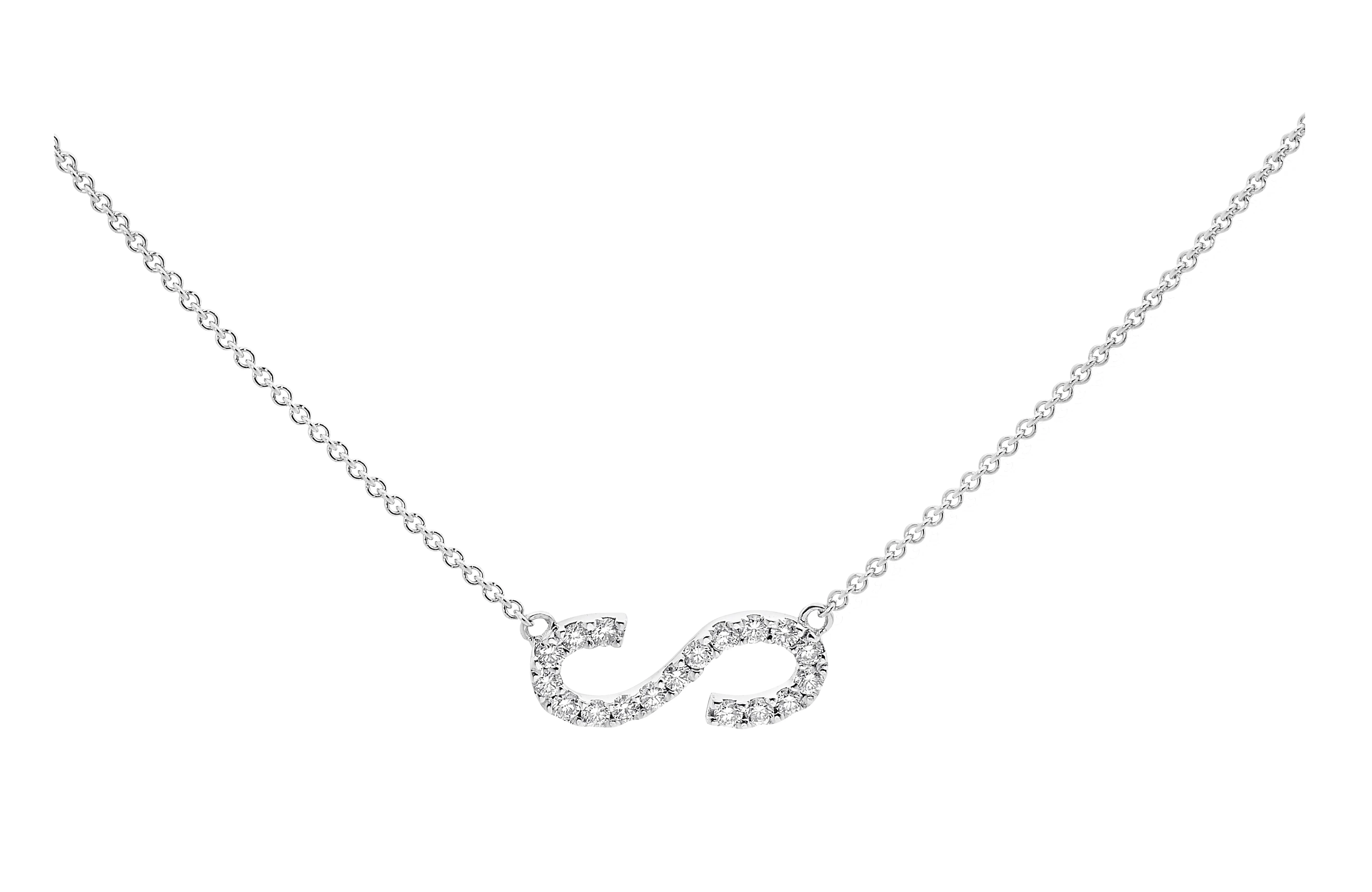 Diamond Letter S Necklace