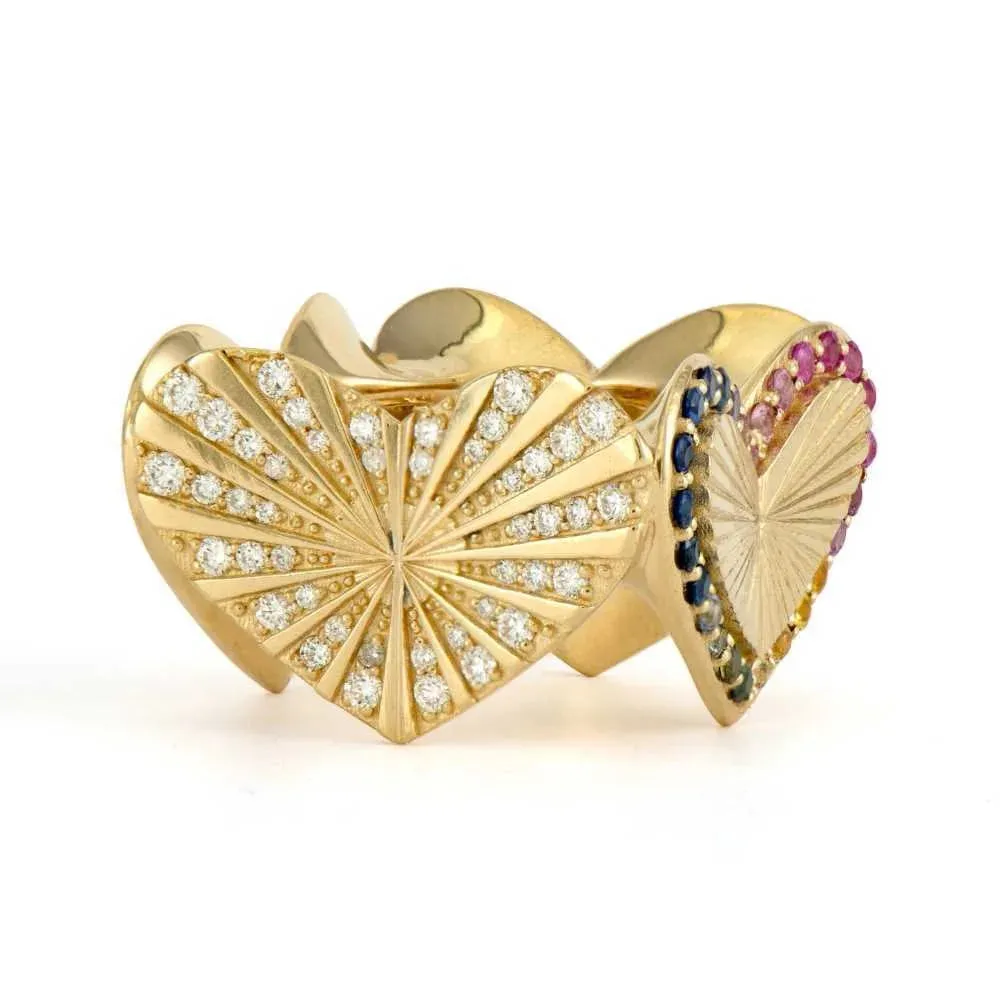 Four Sides of Your Heart Love Ring