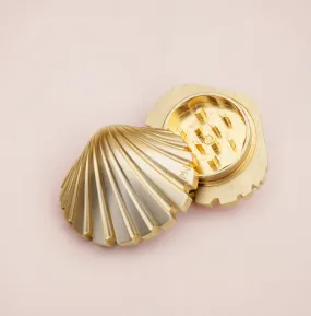 Golden Seashell Weed Grinder