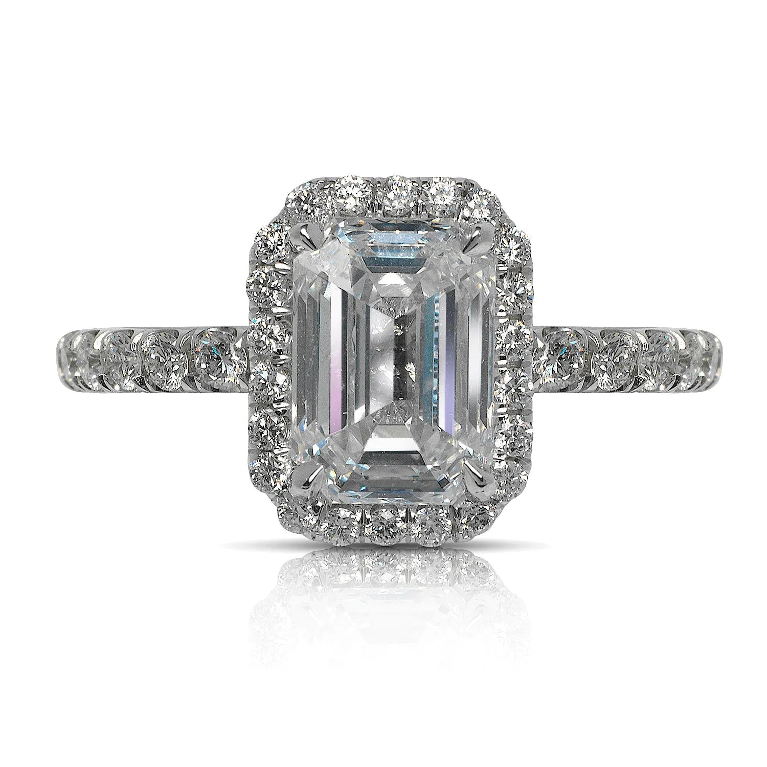 IFE 3 CARAT EMERALD CUT D COLOR VS1 CLARITY DIAMOND HALO ENGAGEMENT RING PLATINUM GIA CERTIFIED 2 CT D VS BY MIKE NEKTA