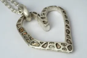 Jazz's Heart Necklace (Little, Mega Pavé, MA DIA)