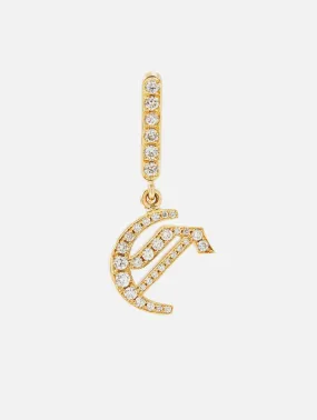 La Firma Diamond Inital Earrings