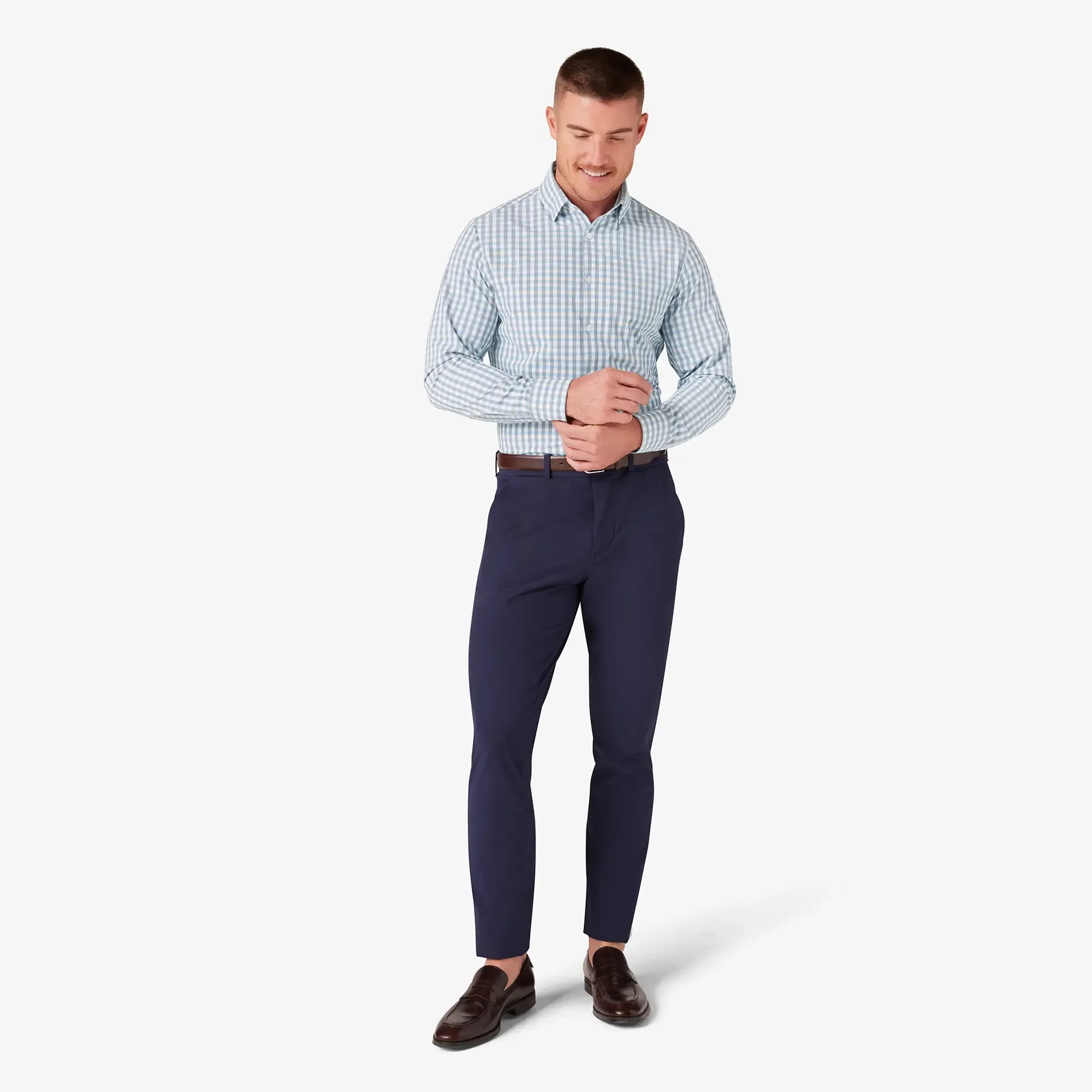 Leeward Dress Shirt - Nickel Madison Check | Mizzen Main