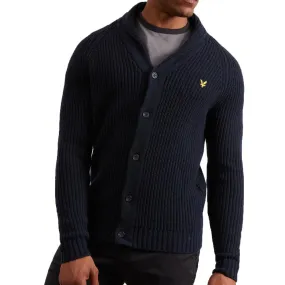 Lyle and Scott Shawl Neck Cardigan - Dark Navy