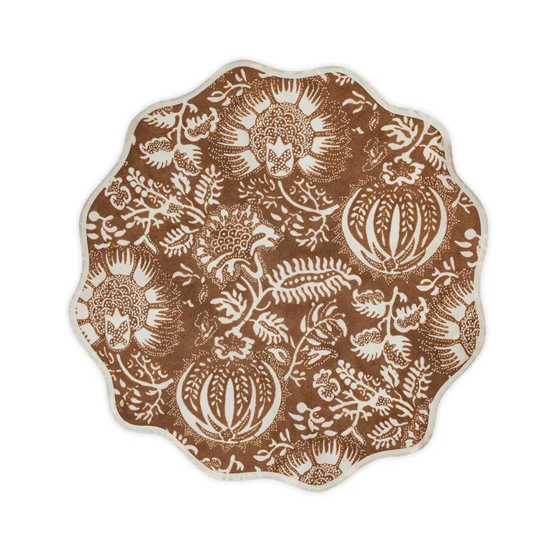 Matouk Granada Circle Placemat - Chestnut (set of 4)