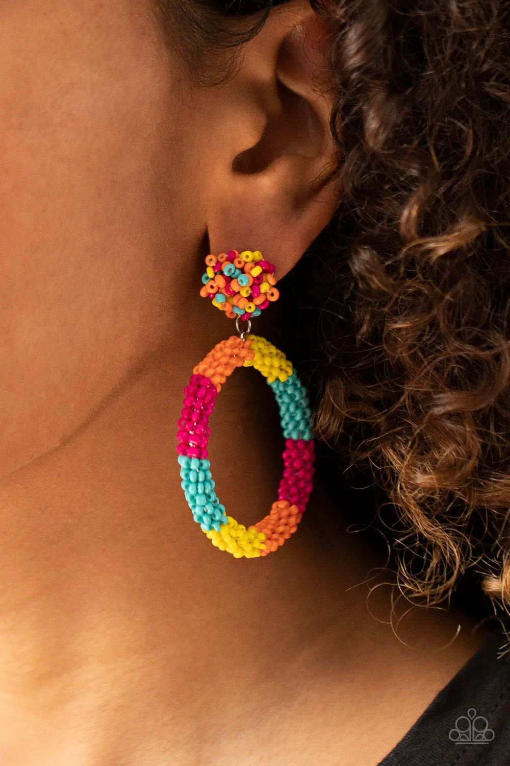 Paparazzi Earring ~ Be All You Can BEAD - Multi - Seed Beads Earring