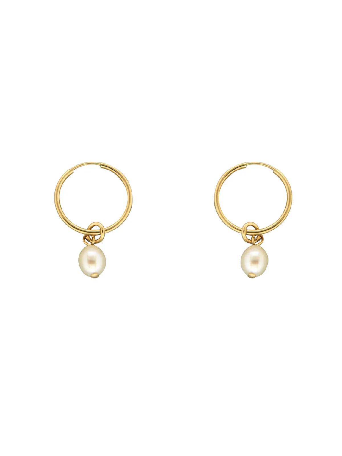 Pearl Charm Endless Hoops