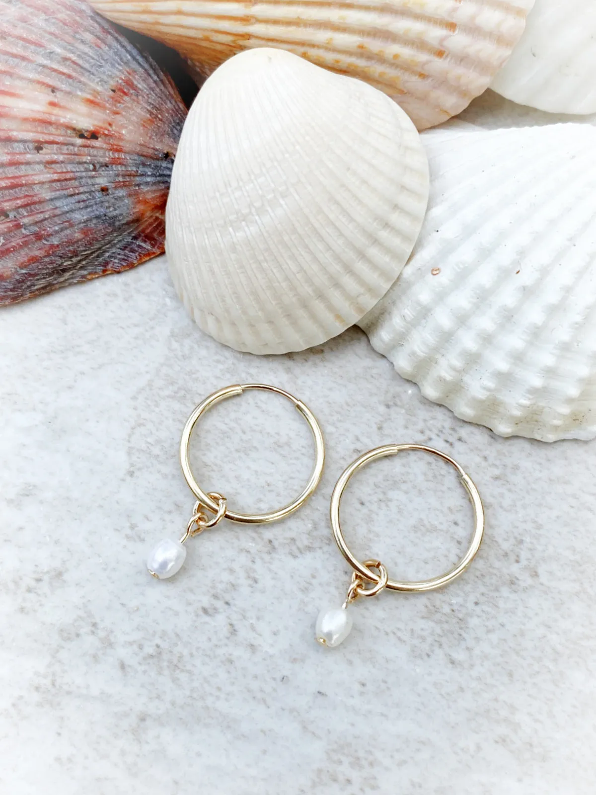 Pearl Charm Endless Hoops