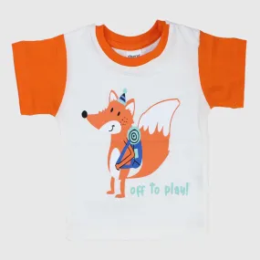 "Off To Play" Short-Sleeved T-Shirt