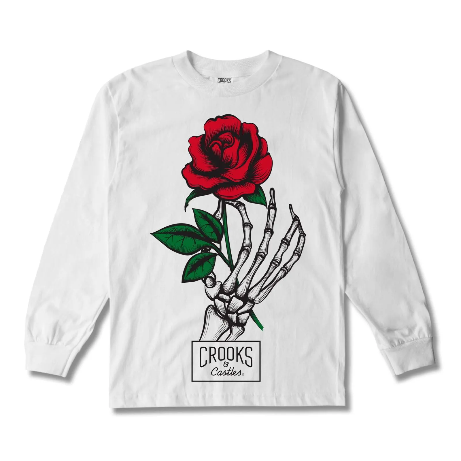 Rose Skeleton Boyfriend L/S Tee