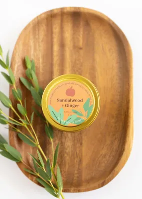 Sandalwood   Ginger Apple Candle | 3 oz Tin