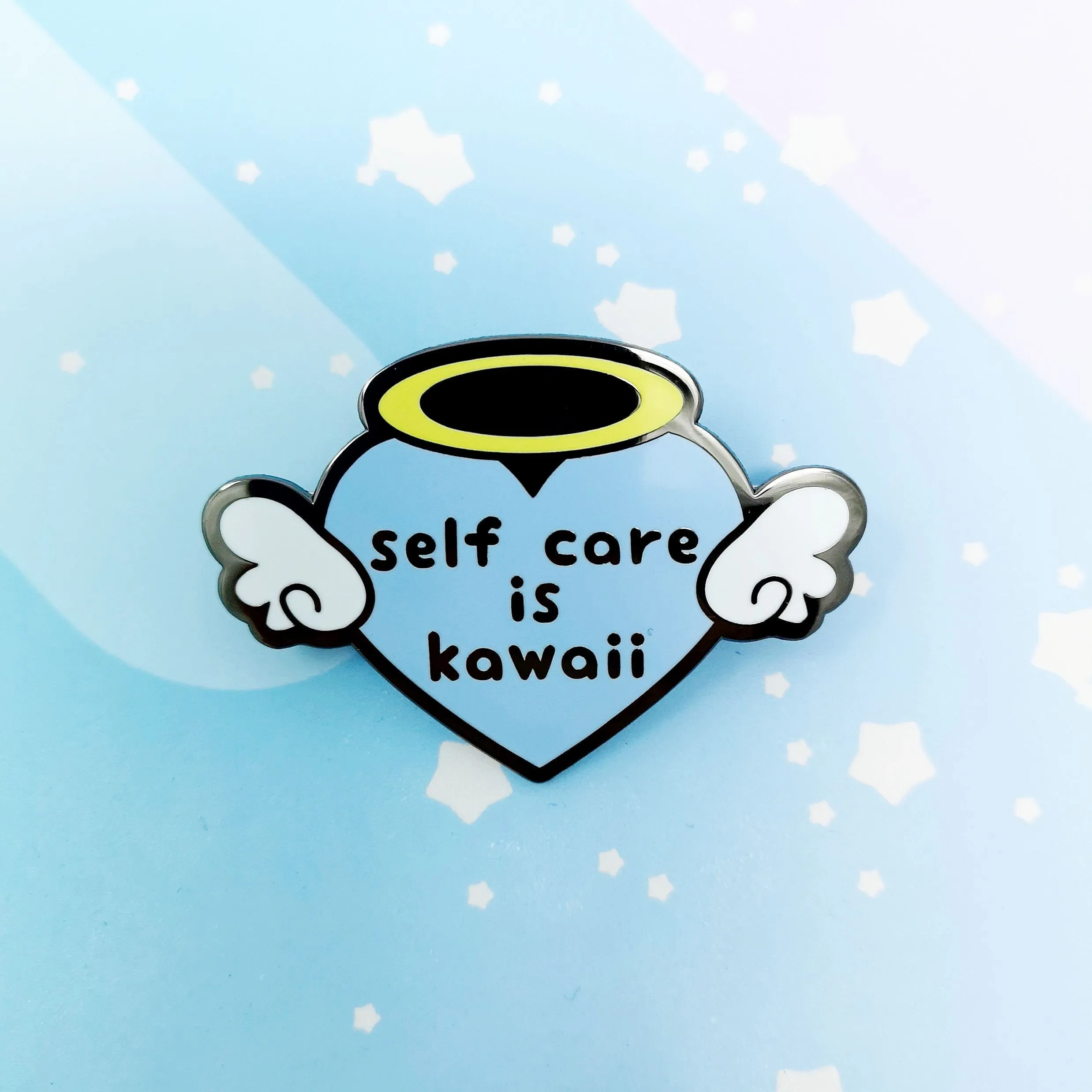 Self Care Heart -- Hard Enamel Pin -- Kawaii Medical Pins Series