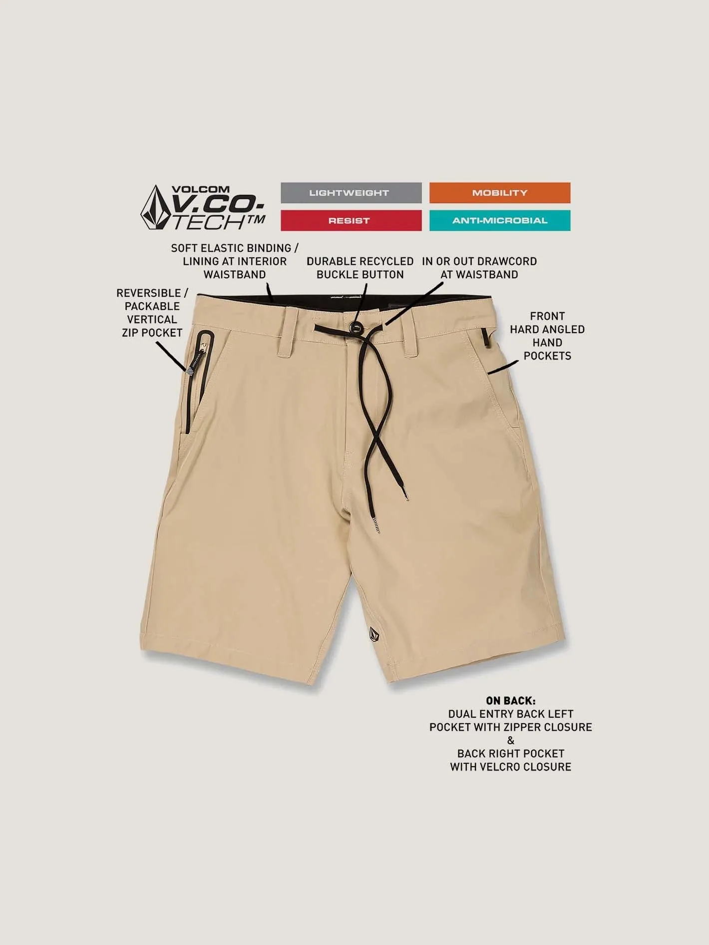 SHORT VOLCOM HOMBRE VEECO TRANSIT 20