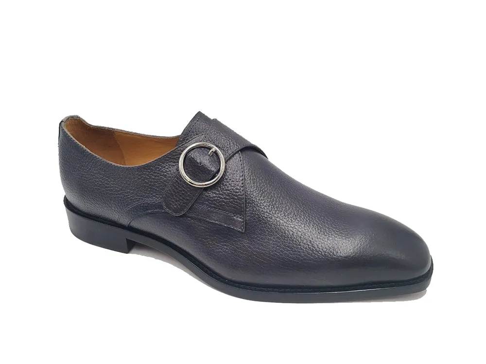 Single Monk Strap Plain Toe Shoes