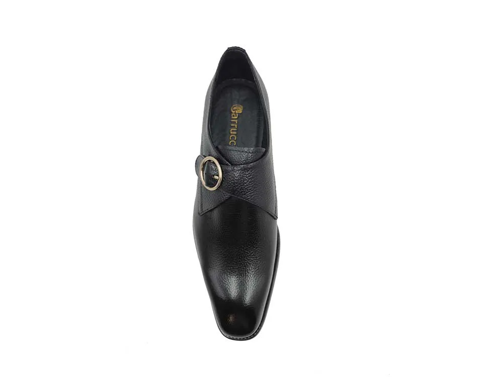 Single Monk Strap Plain Toe Shoes