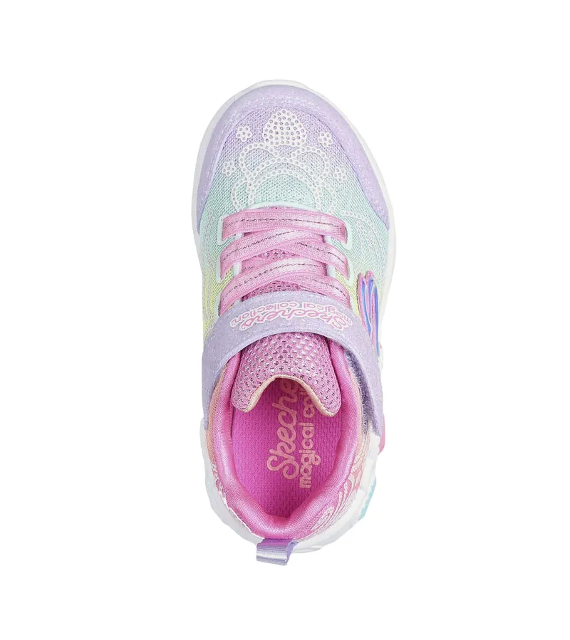 Skechers girls' sneakers with lights Princess Wishes 302686N/MLT multicolour