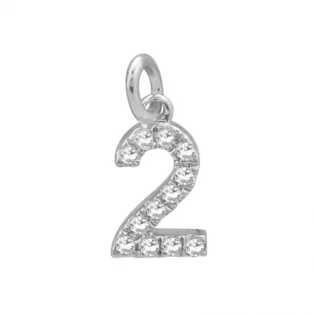 Small Diamond Number Charm