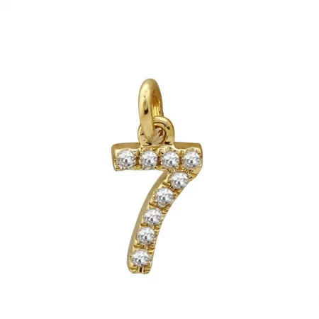 Small Diamond Number Charm