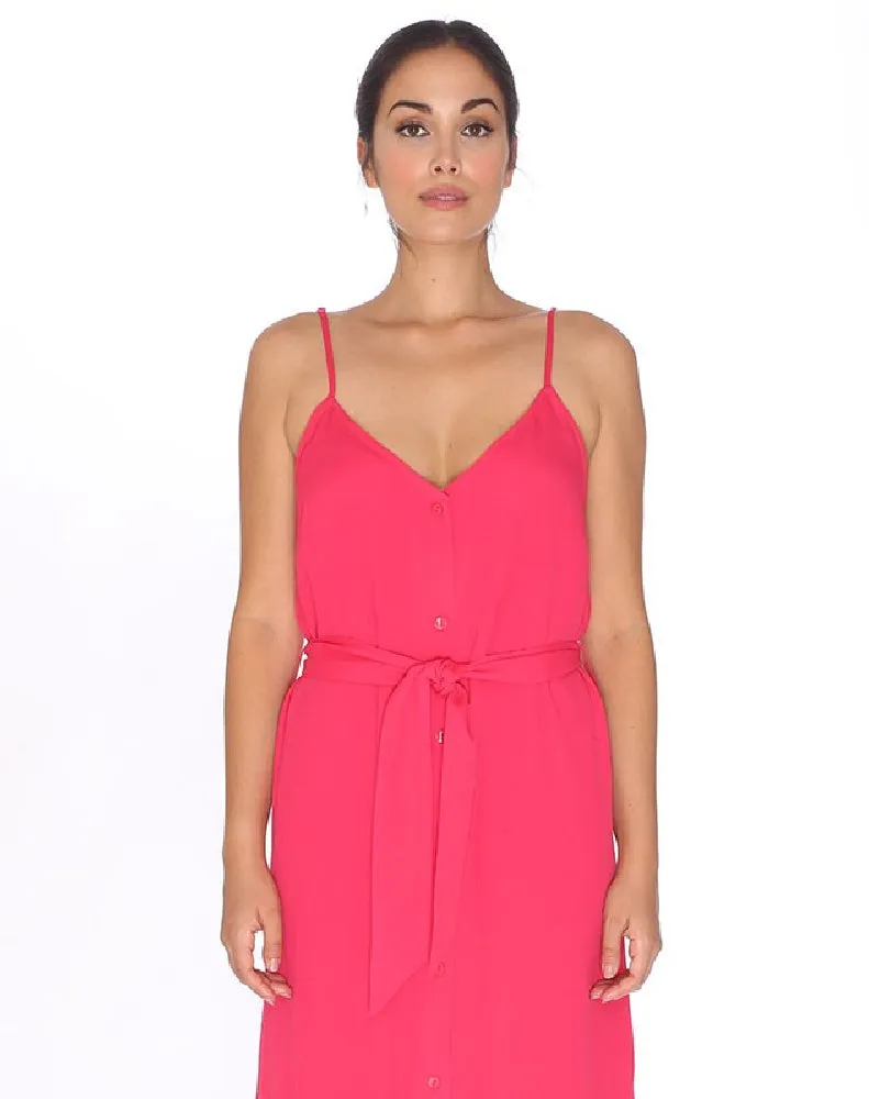 VISCOSE STEP DRESS PINK