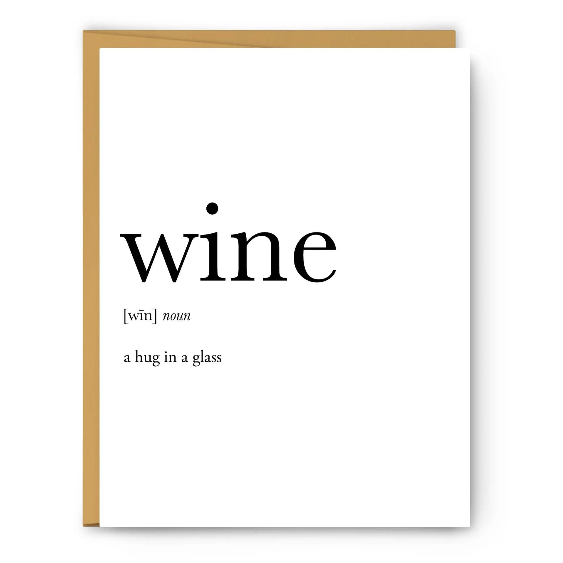 Wine Definition - Greeting Card