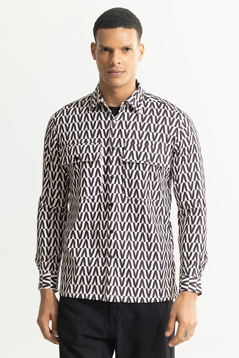 Zigzag Zeal Black Overshirt