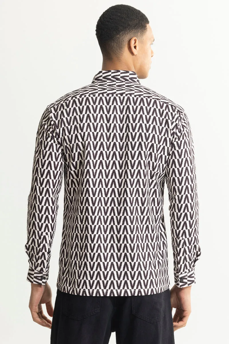 Zigzag Zeal Black Overshirt